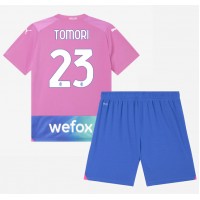Camisa de time de futebol AC Milan Fikayo Tomori #23 Replicas 3º Equipamento Infantil 2023-24 Manga Curta (+ Calças curtas)